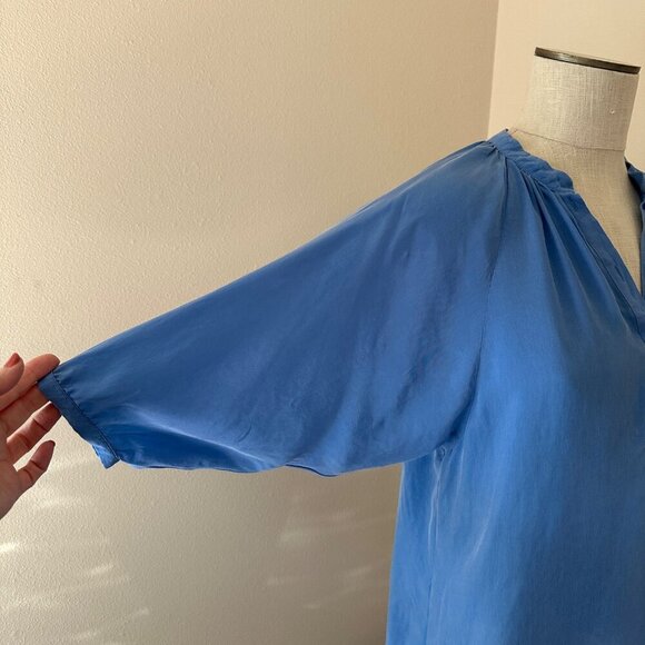 Maje Lua Collarless Blouse Womens Size 1 US S Clean Girl Aesthetic Office Top - Picture 6 of 8